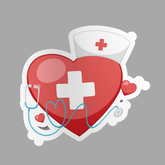 Doctor Heart Sticker